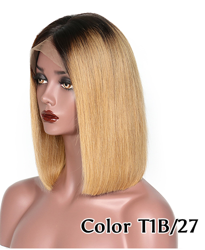 Ulovewigs Pre Plucked Human Virgin Hair 27 Color bob Transparent Lace Front Wig  Free Shipping(ULW0022)