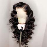 Ulovewigs Human Virgin Hair  Pre Plucked Transparent Lace Front Wig Free Shipping(ULW0047)