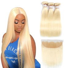 Ulovewigs 300% Density Pre Plucked Closure Wigs Made By Human Hair 613 Bundles and Frontal(13*4) With Free Shipping (ULW0053)
