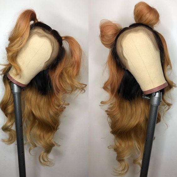 Ulovewigs Human Virgin Hair  Wave Pre Plucked 13*6Lace Front Wig  Free Shipping (ULW0076)