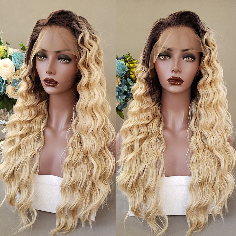 Curly long hair shared blonde