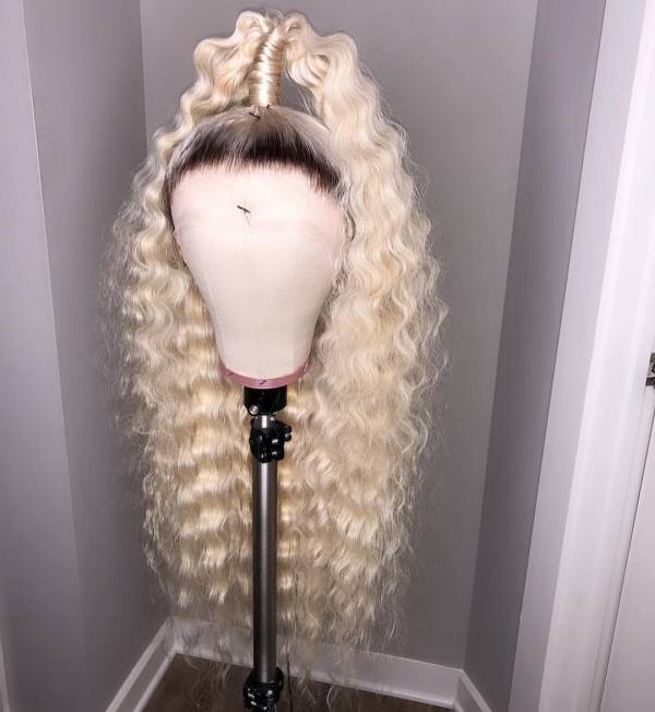 Ulovewigs Human Virgin Hair Pre Plucked Lace Front Wig Free Shipping(ULW0105)