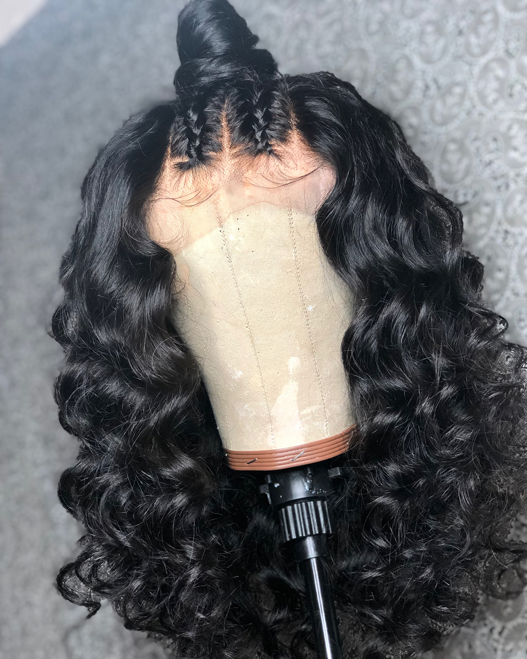 Ulovewigs Human Virgin Hair Pre Plucked Transparent Lace Front Wig  Free Shipping(ULW00106)