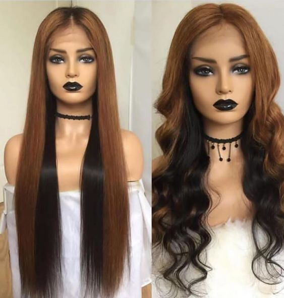 Ulovewigs Human Virgin Hair Pre Plucked Lace Front Wig Free Shipping (ULW0165)