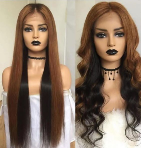 Ulovewigs Human Virgin Hair Pre Plucked Transparent Lace Front Wig Free Shipping (ULW0165)