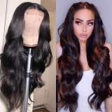 Ulovewigs Human Virgin Hair  Pre Plucked Transparent Lace Front Wig  Free Shipping (ULW0171)