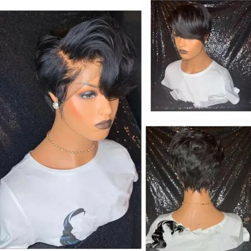 Ulovewigs Human Virgin Hair Pre Plucked Transparent Lace Front Wig  Free Shipping (ULW0174)
