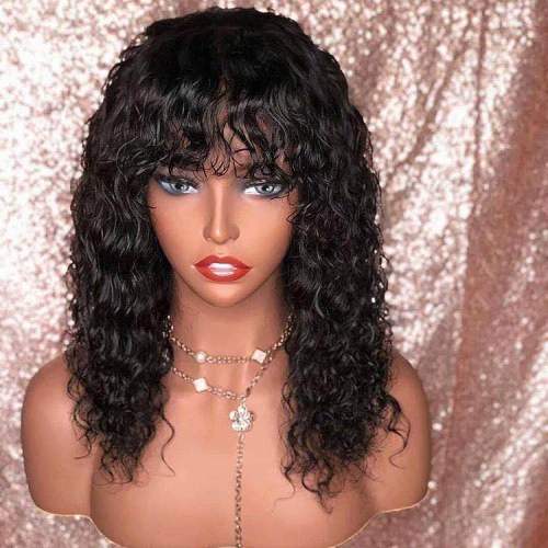 Ulovewigs Human Virgin Hair Pre Plucked Transparent Lace Front Wig  Free Shipping (ULW0179)
