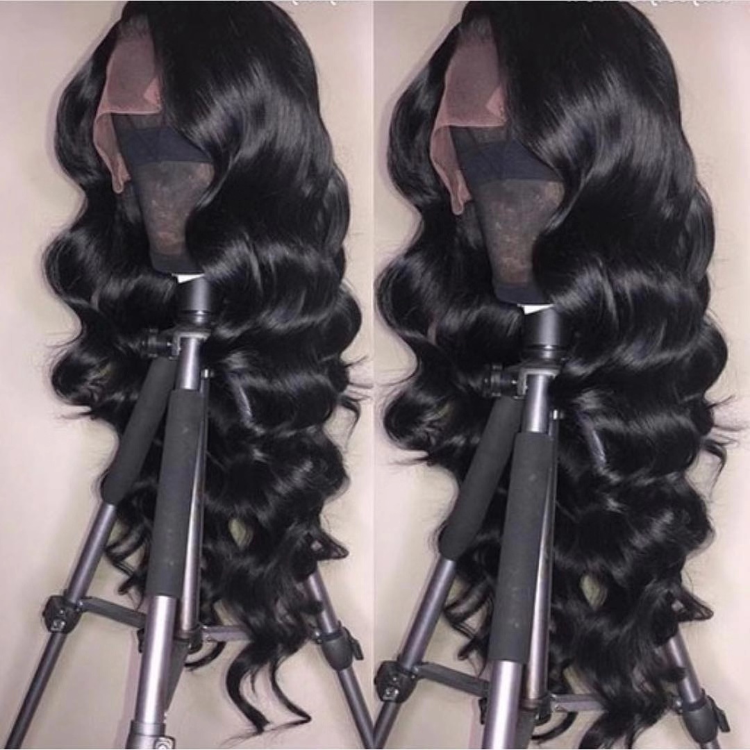 Ulovewigs Human Virgin Hair Pre Plucked Transparent Lace Front Wig  Free Shipping (ULW0192)