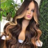 Ulovewigs Human Virgin Hair Pre Plucked Transparent Lace Front Wig  Free Shipping (ULW0191)