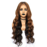 Ulovewigs Human Virgin Hair Pre Plucked Transparent Lace Front Wig Free Shipping (ULW0165)