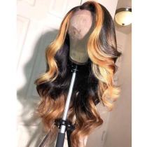 Ulovewigs Human Virgin Hair Pre Plucked Transparent Lace Front Wig  Free Shipping(ULW0092)