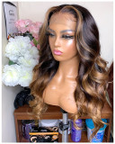 Ulovewigs Human Virgin Hair  Pre Plucked Transparent Lace Front Wig  Free Shipping (ULW0215)