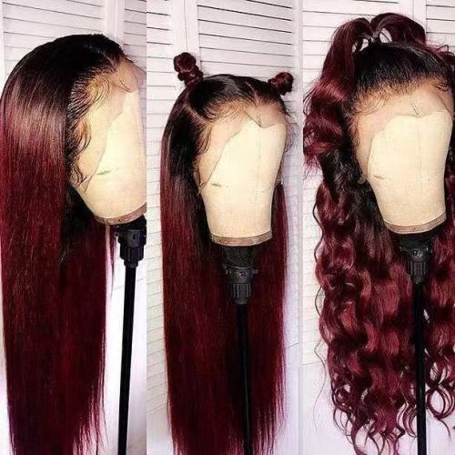 Ulovewigs Human Virgin Hair Pre Plucked Transparent Lace Front Wig  Free Shipping (ULW0263)
