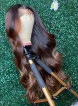 Ulovewigs Human Virgin Hair Pre Plucked Transparent Lace Front Wig  Free Shipping (ULW0283)