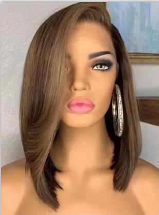 Ulovewigs Human Virgin Hair Pre Plucked Transparent Lace Front Wig  Free Shipping (ULW0292)