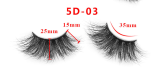 Ulovewigs 5D Mink Hair False Eyelashes Natural/Thick Long Eye Lashes Wispy Makeup Beauty Extension Tools(eye11)