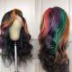 Ulovewigs Human Virgin Hair Pre Plucked Transparent Lace Front Wig  Free Shipping (ULW0291)