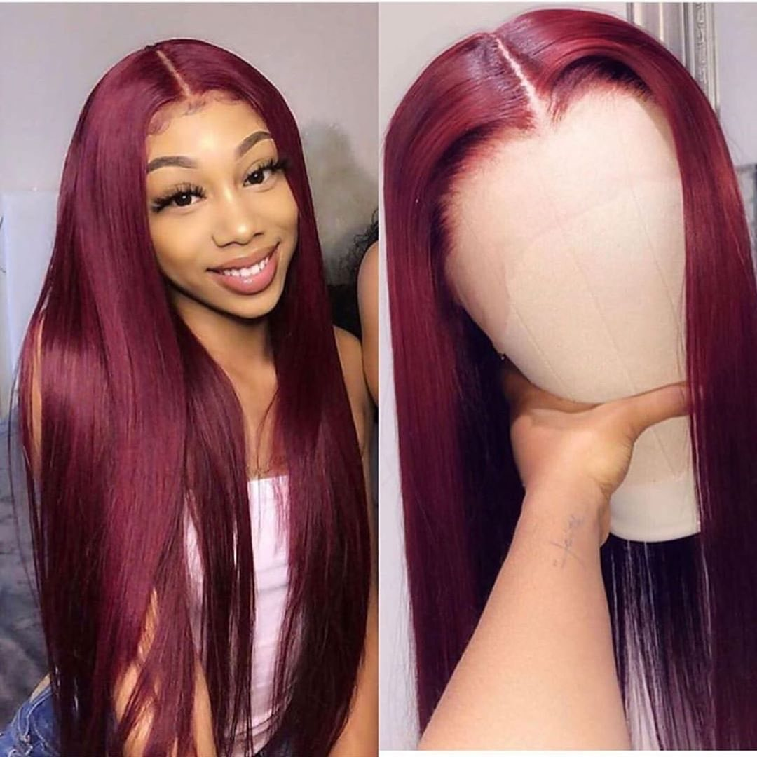 Ulovewigs Human Virgin Hair Pre Plucked 13*6 Lace Front Wig  Free Shipping (ULW0302)