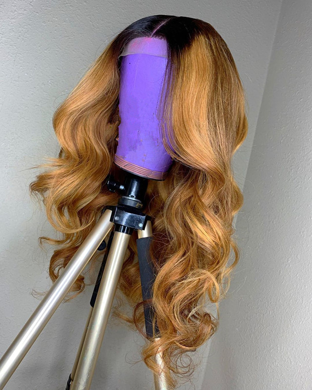 Ulovewigs Human Virgin Hair Pre Plucked Transparent Lace Front Wig  Free Shipping (ULW0308)