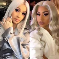 Ulovewigs Human Virgin Hair Pre Plucked Lace Front Wig Free Shipping (ULW0380)