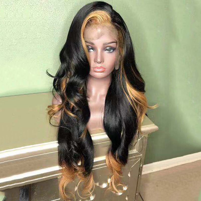 Ulovewigs Human Virgin Hair Pre Plucked Lace Front Wig  Free Shipping (ULW0223)