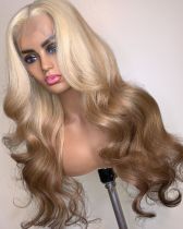 Ulovewigs Human Virgin Hair Pre Plucked Lace Front Wig  Free Shipping (ULW0386)