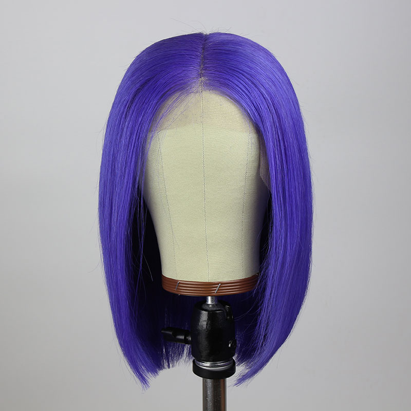 Ulovewigs Human Virgin Hair Pre Plucked 13x6 Lace Front Wig Color Bob Free Shipping (ULW0393)