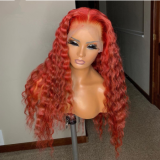 Ulovewigs Human Virgin Hair Pre Plucked Transparent Lace Front Wig  Free Shipping (ULW0396)