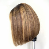 Ulovewigs Human Virgin Hair Pre Plucked Transparent Lace Front Wig  Free Shipping (ULW0397)