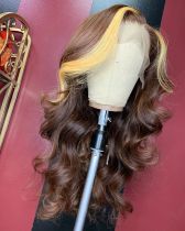 Ulovewigs Human Virgin Hair Pre Plucked Transparent Lace Front Wig  Free Shipping (ULW0400)