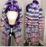 Ulovewigs Human Virgin Hair Pre Plucked Lace Front Wig  Free Shipping (ULW0407)