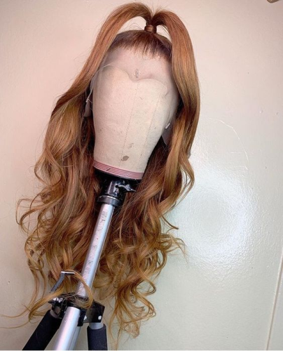 Ulovewigs Human Virgin Hair Pre Plucked Transparent Lace Front Wig  Free Shipping (ULW0416)