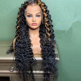 Ulovewigs Human Virgin Hair Pre Plucked Transparent Lace Front Wig  Free Shipping (ULW0414)