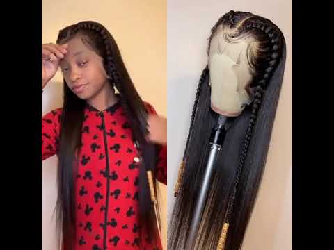 Ulovewigs Human Virgin Hair Pre Plucked 13*6 Lace Front Wig  Free Shipping (ULW0304)