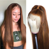 Ulovewigs Human Virgin Hair Pre Plucked Transparent Lace Front Wig  Free Shipping (ULW0435)