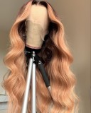 Ulovewigs Human Virgin Hair Pre Plucked Transparent Lace Front Wig Free Shipping (ULW0441)