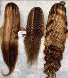 Ulovewigs Human Virgin Hair Pre Plucked Transparent Lace Front Wig  Free Shipping (ULW0446)