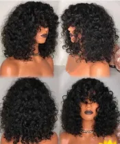 Ulovewigs Human Virgin Hair Pre Plucked Transparent Lace Front Wig   Free Shipping (ULW0447)