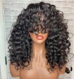 Ulovewigs Human Virgin Hair Pre Plucked Transparent Lace Front Wig   Free Shipping (ULW0447)