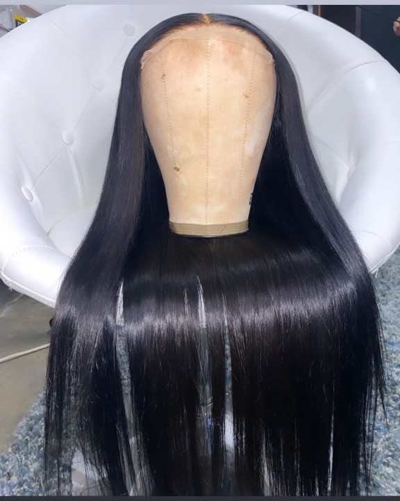 Ulovewigs Human Virgin Hair Pre Plucked HD Swiss Transparent Lace Front Wig  Free Shipping (ULW0469)