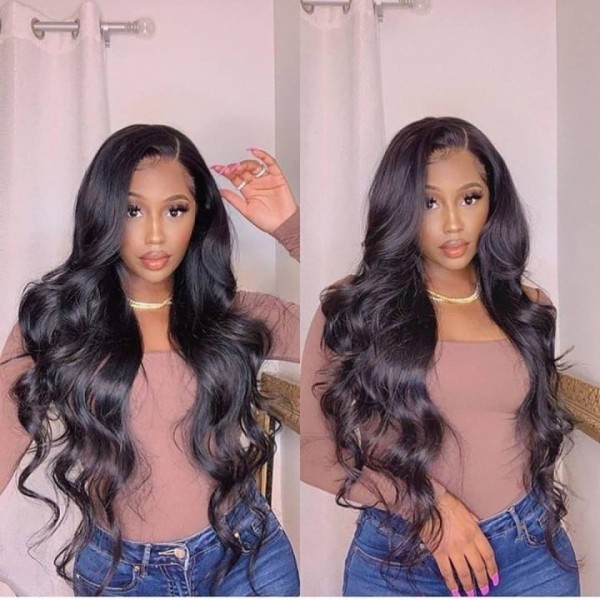 Ulovewigs Human Virgin Hair Pre Plucked Lace Front Wig And Full Lace Wig Free Shipping (ULW0482)
