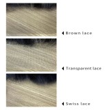 Ulovewigs Human Virgin Hair Pre Plucked HD Swiss Transparent Lace Front Wig Free Shipping (ULW0474)