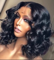 Ulovewigs Human Virgin Hair  Pre Plucked Lace Front Wig  Free Shipping (ULW0487)