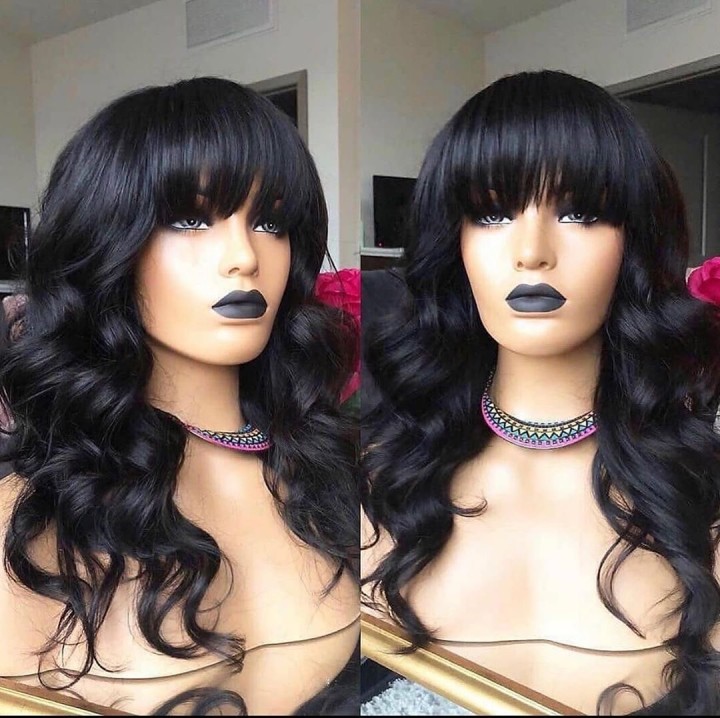 Ulovewigs Human Virgin Hair  Pre Plucked Transparent Lace Front Wig  Free Shipping (ULW0485)