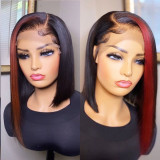 Ulovewigs Human Virgin Hair Pre Plucked Transparent Lace Front Wig  Free Shipping (ULW0490)