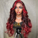 Ulovewigs Human Virgin Hair Pre Plucked Transparent Lace Front Wig Free Shipping (ULW0494)