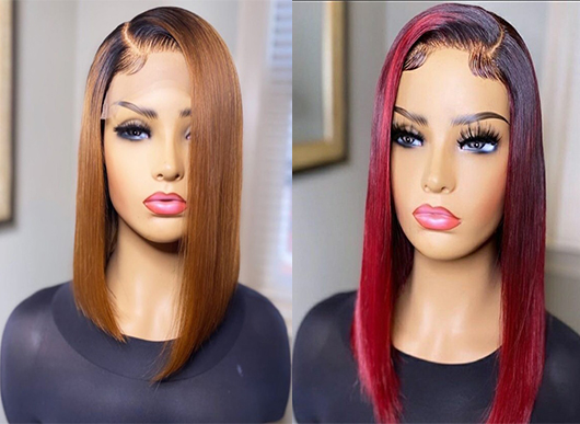Ulovewigs Human Virgin Hair Pre Plucked Transparent Lace Front Wig  Free Shipping (ULW0495)