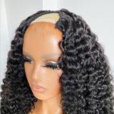 Ulovewigs Human Virgin Hair Pre Plucked U Part Wig Free Shipping (ULW0517)