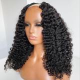 Ulovewigs Human Virgin Hair Pre Plucked U Part Wig Free Shipping (ULW0517)